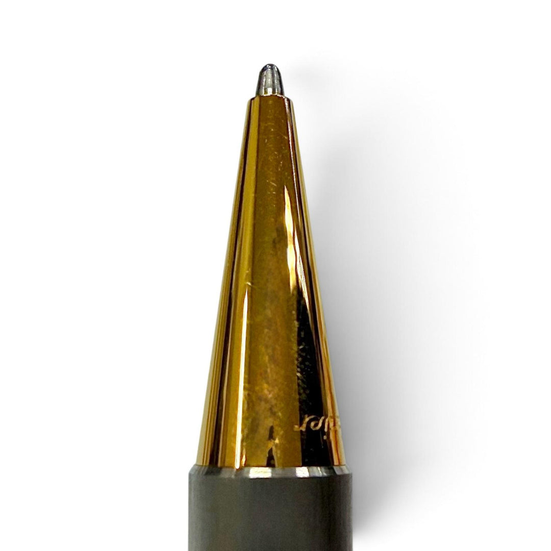 Excellent Cartier Ballpoint pen Santos Hairline twist type Silver mens