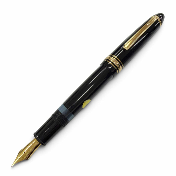 Great MONTBLANC fountain pen Meisterstück 146 70S～80S black 18K mens