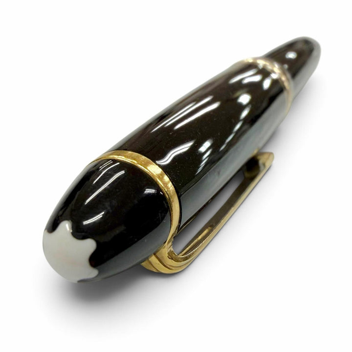 Great MONTBLANC fountain pen Meisterstück 146 70S～80S black 18K mens