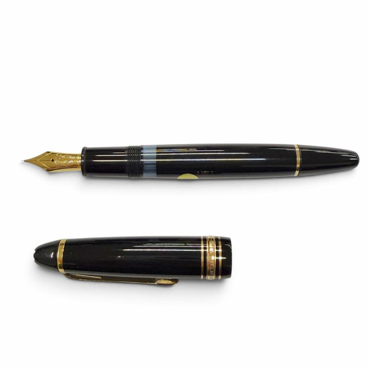 Great MONTBLANC fountain pen Meisterstück 146 70S～80S black 18K mens