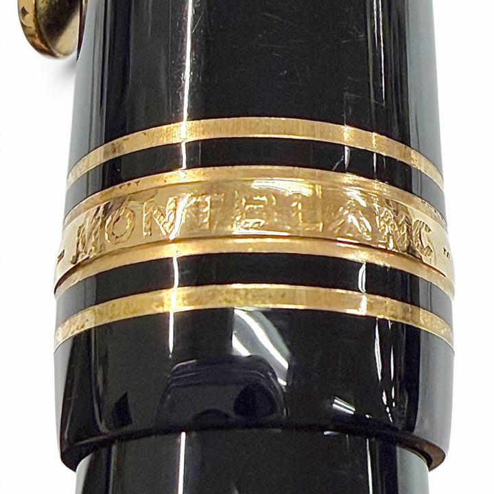 Great MONTBLANC fountain pen Meisterstück 146 70S～80S black 18K mens