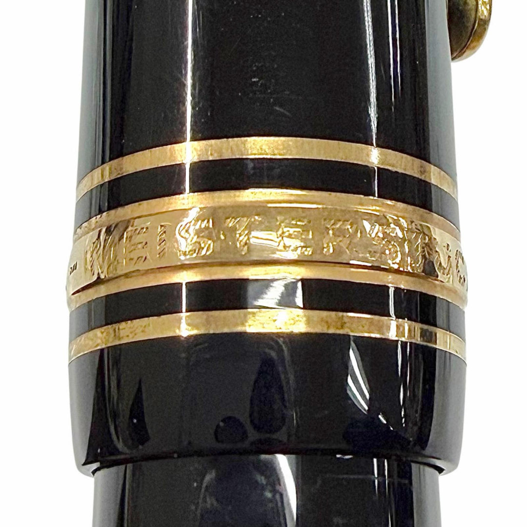 Great MONTBLANC fountain pen Meisterstück 146 70S～80S black 18K mens
