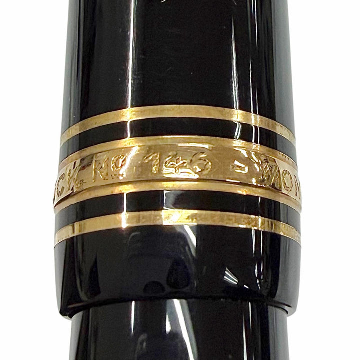 Great MONTBLANC fountain pen Meisterstück 146 70S～80S black 18K mens