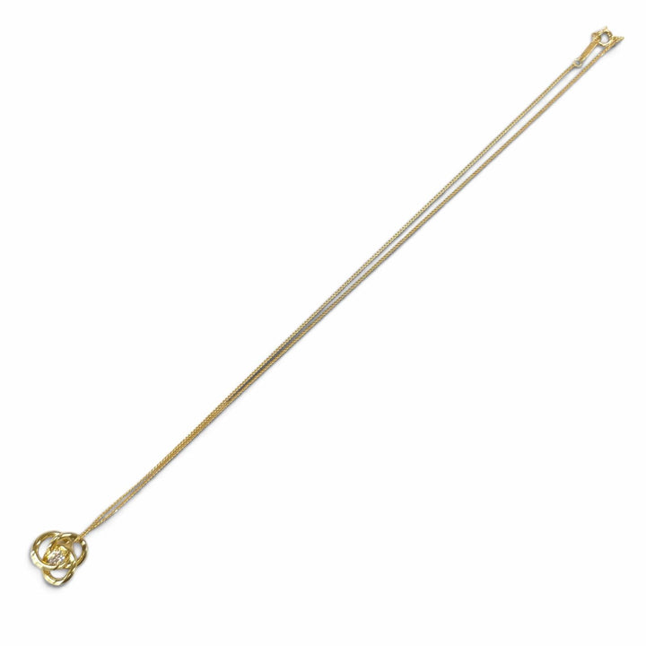 Excellent TIFFANY&Co. Necklace Three-Hoop Diamond Necklace Yellow Gold 750(YG)