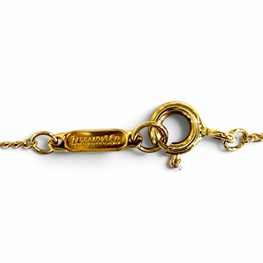 Excellent TIFFANY&Co. Necklace Three-Hoop Diamond Necklace Yellow Gold 750(YG)