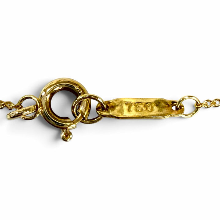 Excellent TIFFANY&Co. Necklace Three-Hoop Diamond Necklace Yellow Gold 750(YG)