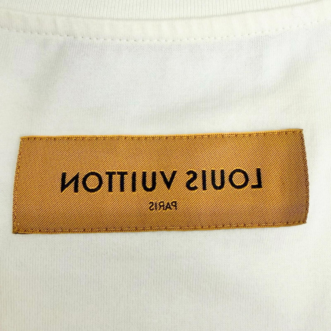 Excellent LOUIS VUITTON Short sleeve T-shirt LV logo embossed inside out