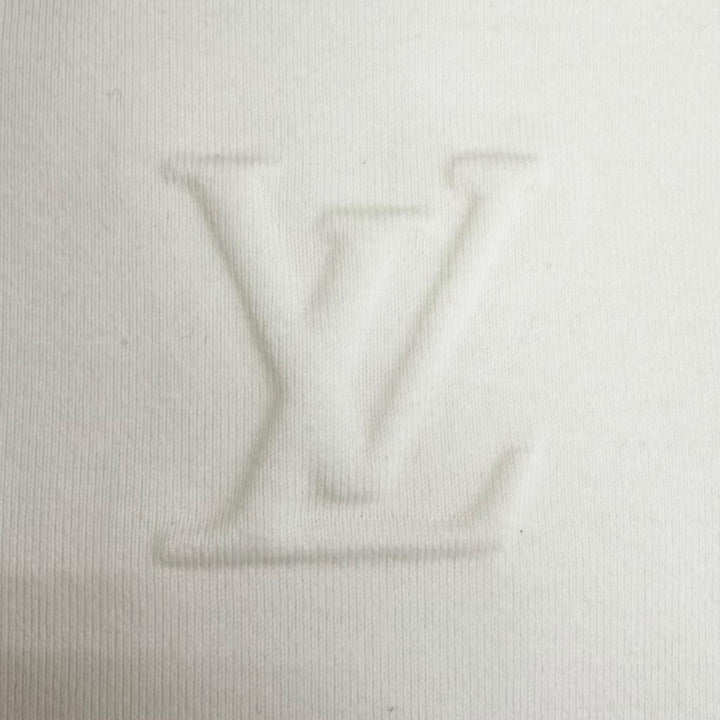 Excellent LOUIS VUITTON Short sleeve T-shirt LV logo embossed inside out