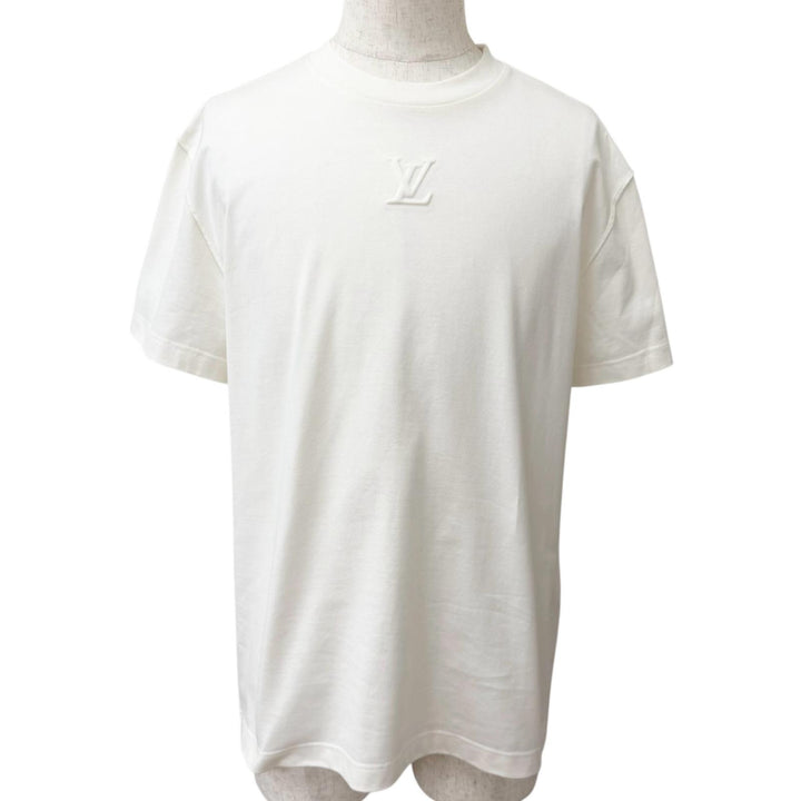 Excellent LOUIS VUITTON Short sleeve T-shirt LV logo embossed inside out