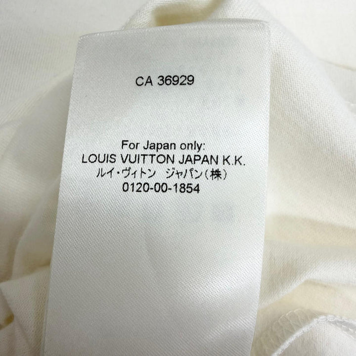 Excellent LOUIS VUITTON Short sleeve T-shirt LV logo embossed inside out