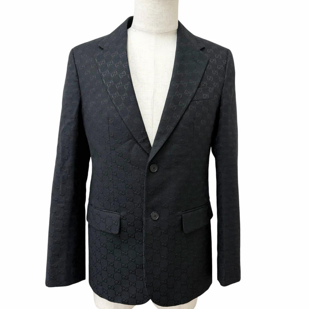 Great GUCCI tailored jacket Cotton & GG Canvas Jacket single
