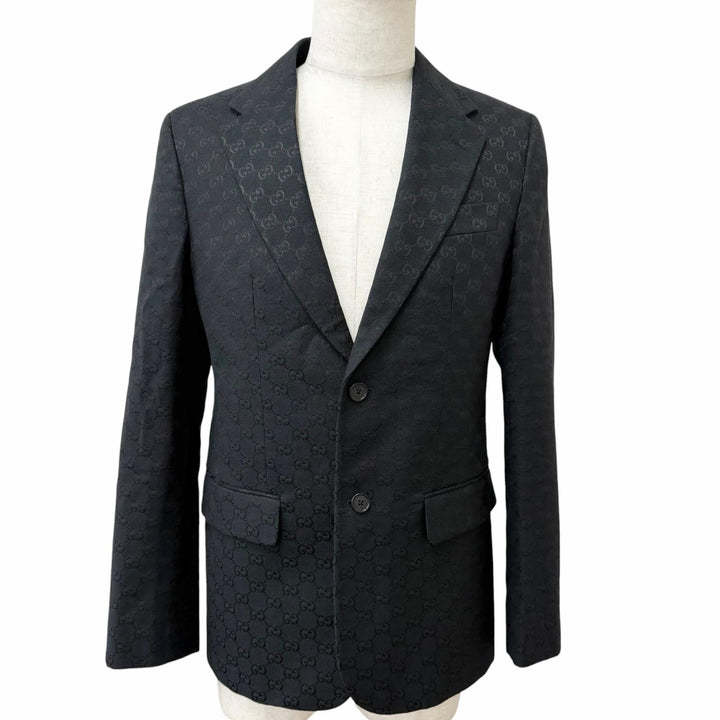 Great GUCCI tailored jacket Cotton & GG Canvas Jacket single