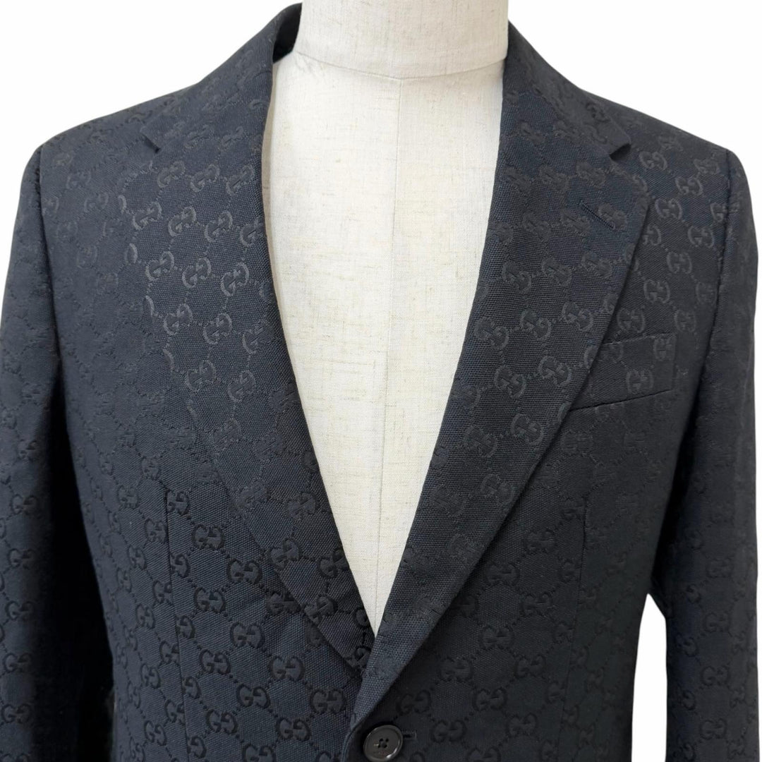 Great GUCCI tailored jacket Cotton & GG Canvas Jacket single