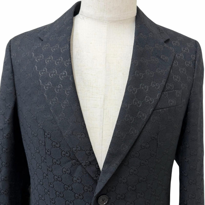 Great GUCCI tailored jacket Cotton & GG Canvas Jacket single