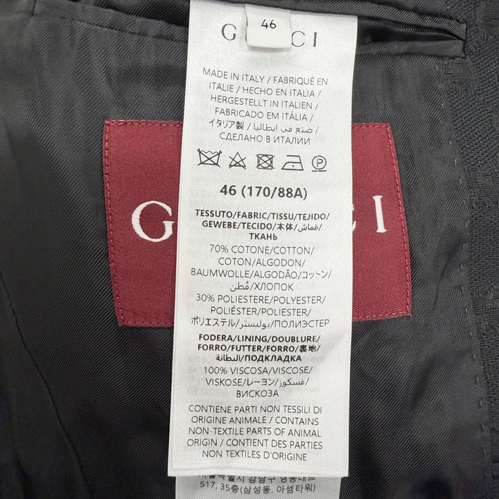 Great GUCCI tailored jacket Cotton & GG Canvas Jacket single