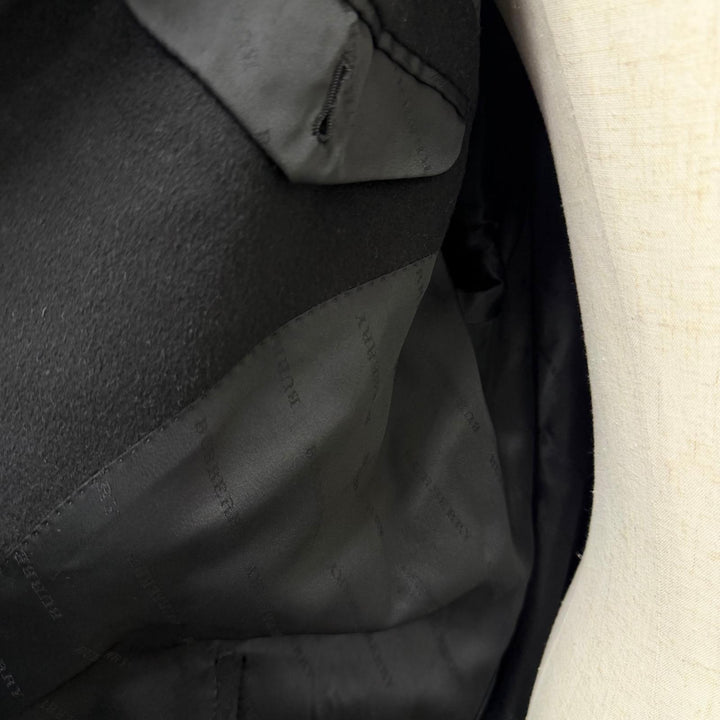 Great BURBERRY LONDON coat black cashmere mens