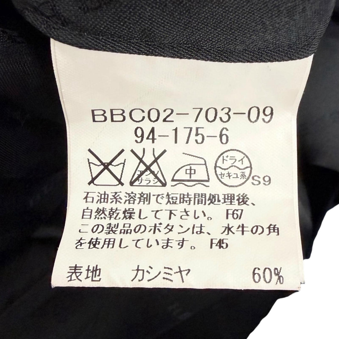 Great BURBERRY LONDON coat black cashmere mens