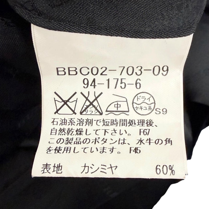 Great BURBERRY LONDON coat black cashmere mens