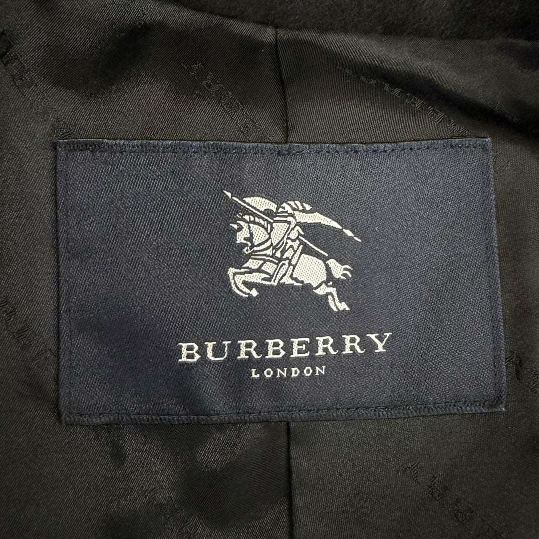 Great BURBERRY LONDON coat black cashmere mens