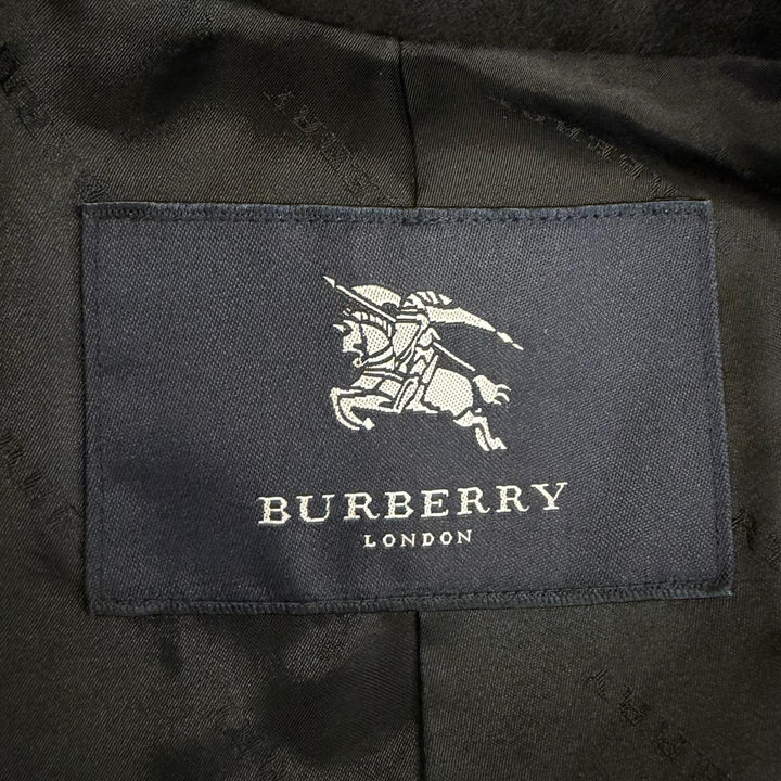 Great BURBERRY LONDON coat black cashmere mens