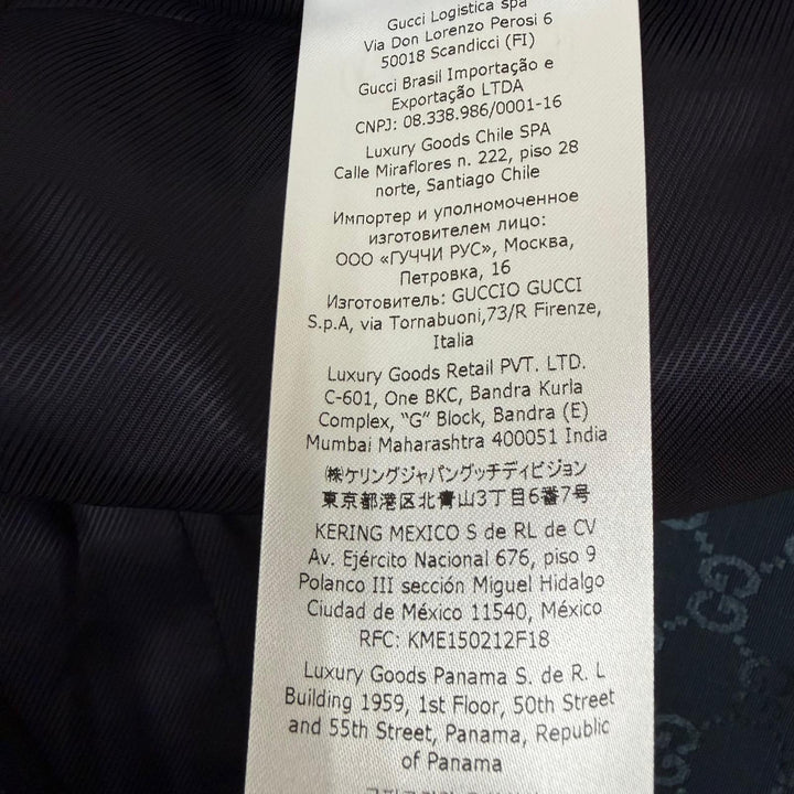 Excellent GUCCI tailored jacket GG pattern single Dark green cotton