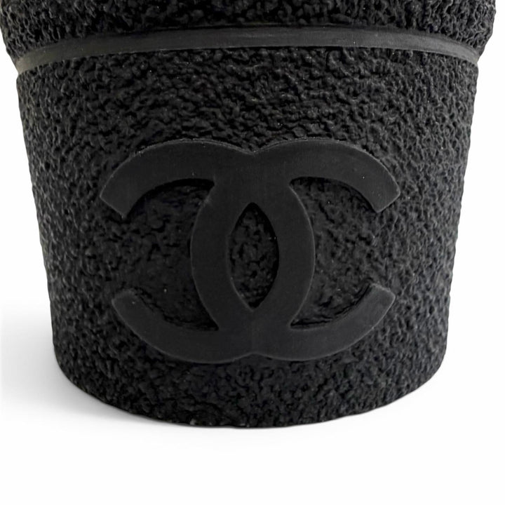 Pristine CHANEL short boots COCO Mark logo sheepskin 37 18B G34080