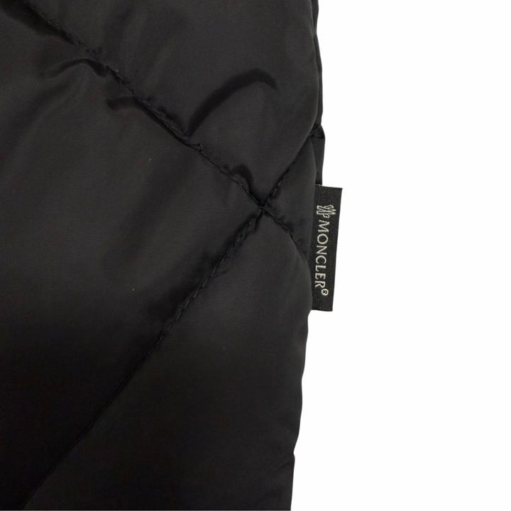 Great MONCLER down coat VOUGLANS Flared hem, switching design, ZIP UP black