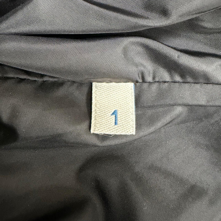 Great MONCLER down coat VOUGLANS Flared hem, switching design, ZIP UP black