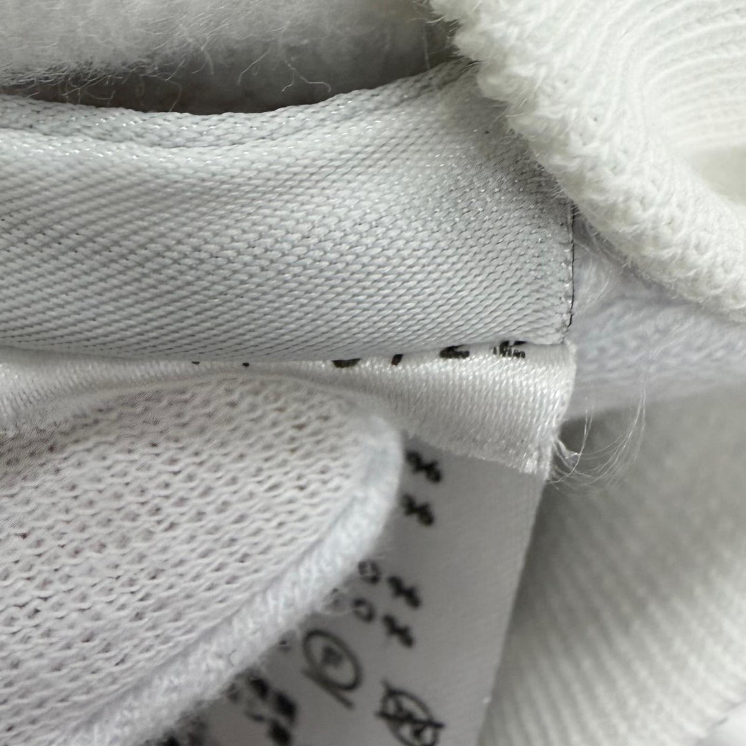Excellent HERMES sweat Surprise Box Horse Print white cotton mens L