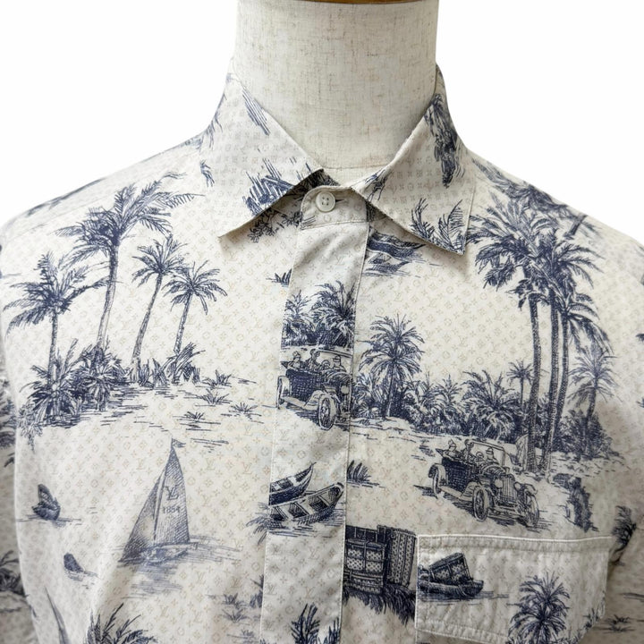 Excellent LOUIS VUITTON Short sleeve shirt Monogram print Hawaiian shirt