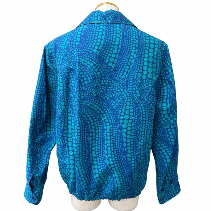 Discounted Pristine LOUIS VUITTON Yayoi Kusama Blouson pumpkin blue cotton mens FR 48