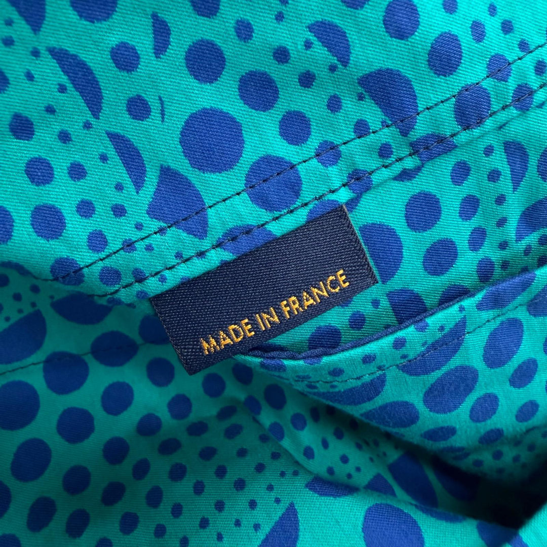 Discounted Pristine LOUIS VUITTON Yayoi Kusama Blouson pumpkin blue cotton mens FR 48