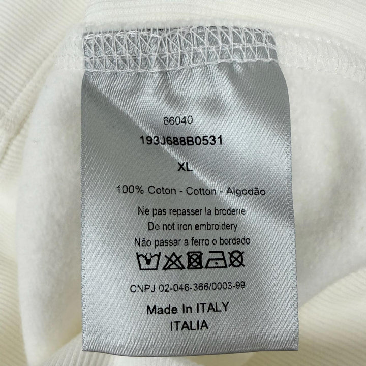 Pristine DIOR KENNY SCHARF hoodie Pullover hoodie Ivory cotton mens XL