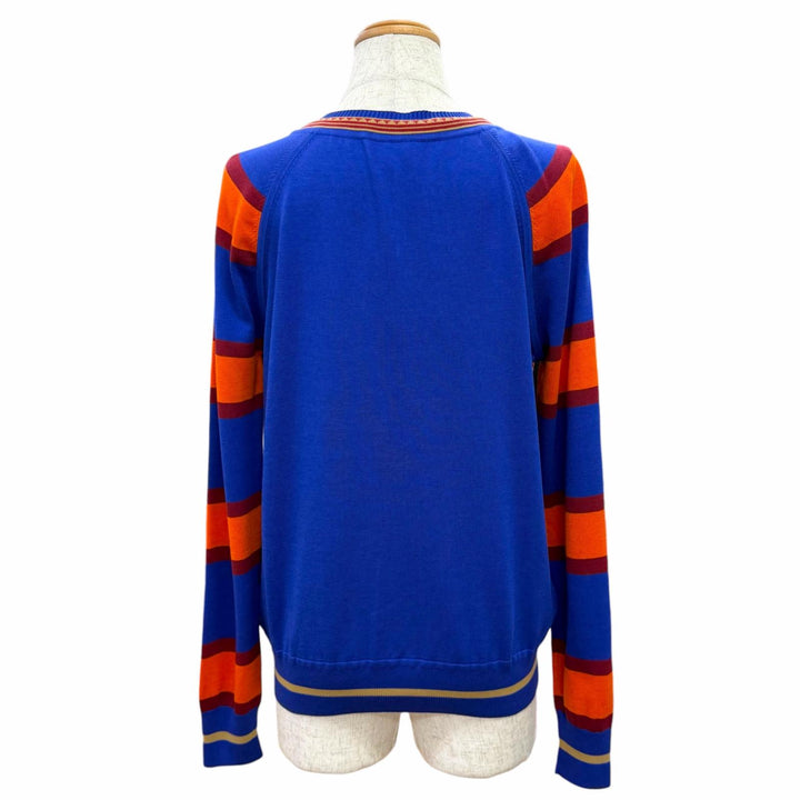 Pristine HERMES Fantasy Detrier Twillaine Knit Top multicolor silk 34 3E2823DQ
