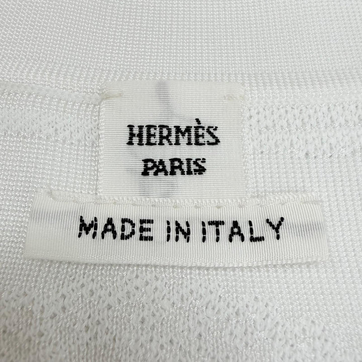 Excellent HERMES Short-sleeved knit with a pheromone motif. 34 6E2641D8