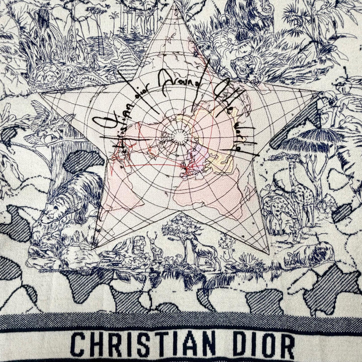 Excellent Christian Dior Toile de Jouy embroidered knit 40 044S50AM007