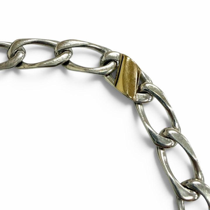 Excellent TIFFANY&Co. bracelet Figaro Silver SV925 mens