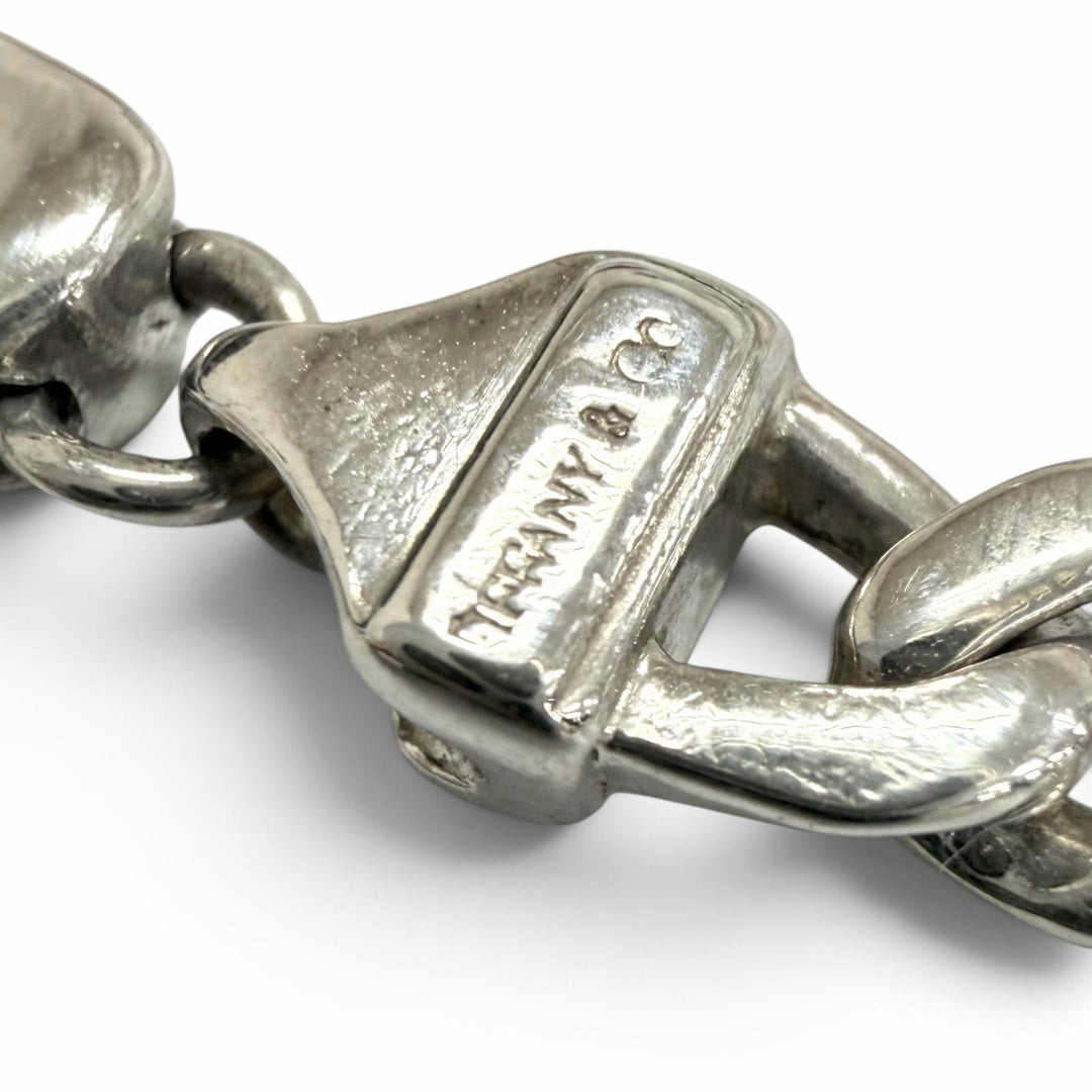 Excellent TIFFANY&Co. bracelet Figaro Silver SV925 mens