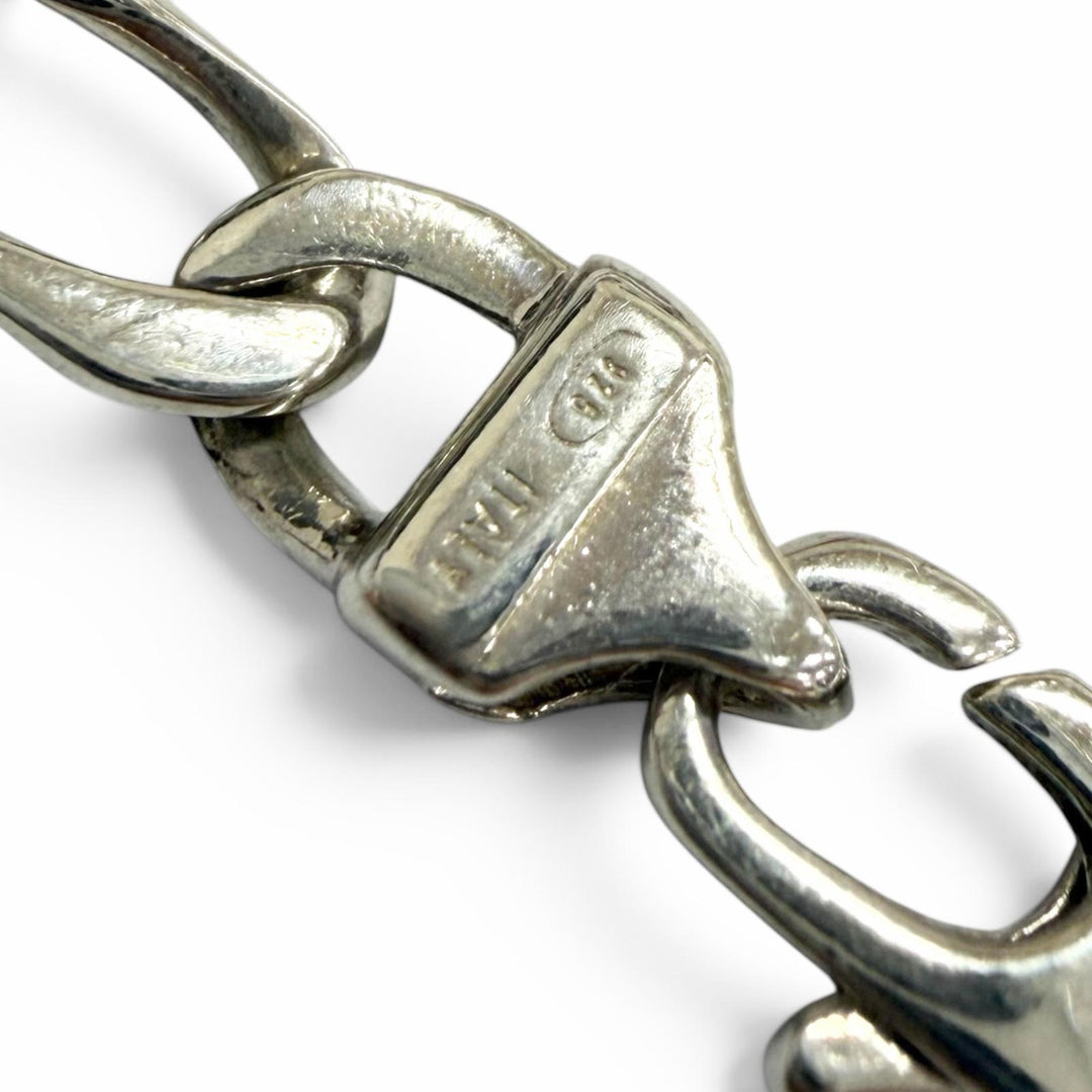 Excellent TIFFANY&Co. bracelet Figaro Silver SV925 mens