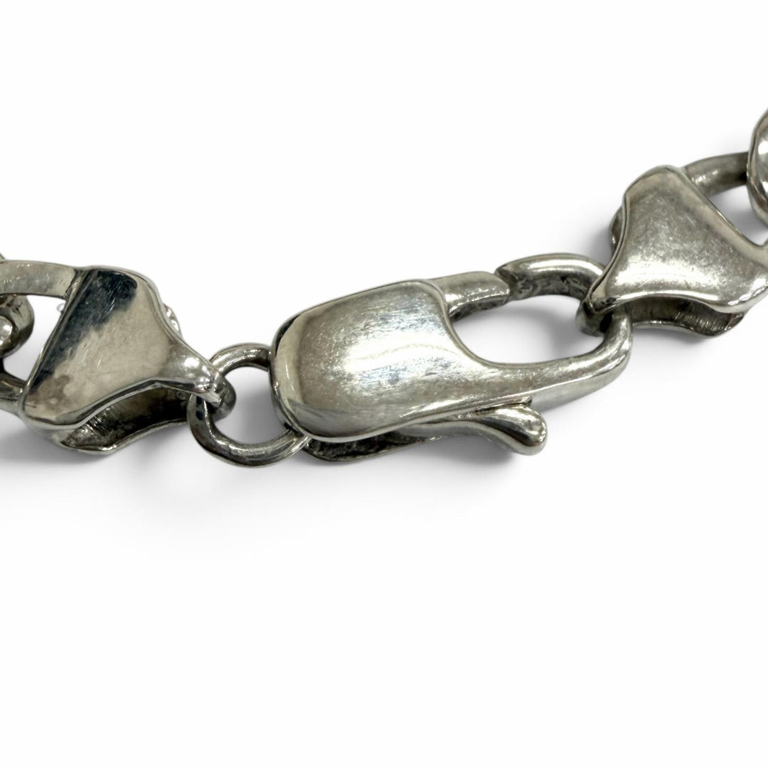 Excellent TIFFANY&Co. bracelet Figaro Silver SV925 mens