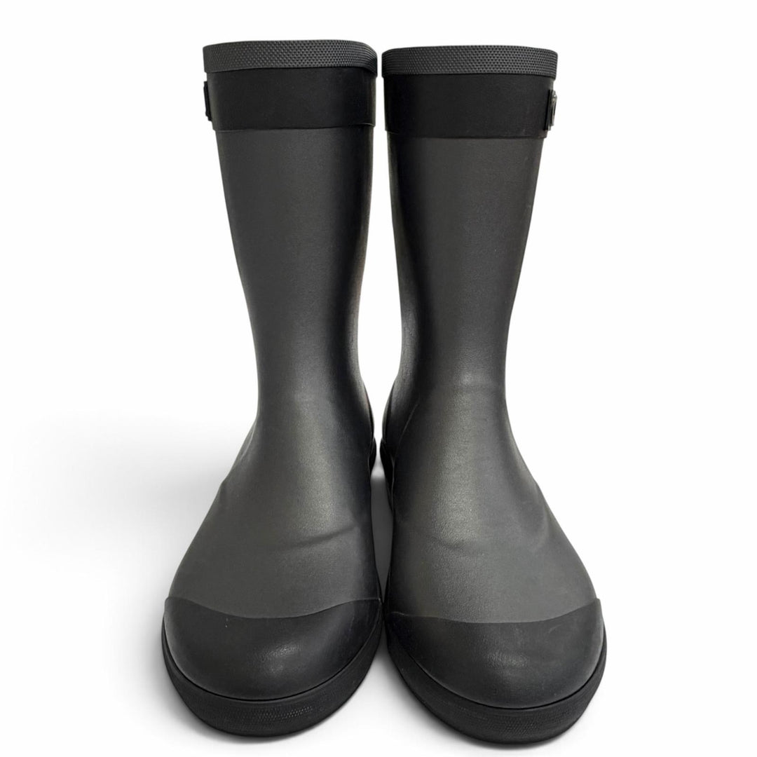 Great CHANEL short boots COCO Mark Side Logo Rain Boots black rubber 37 G34881