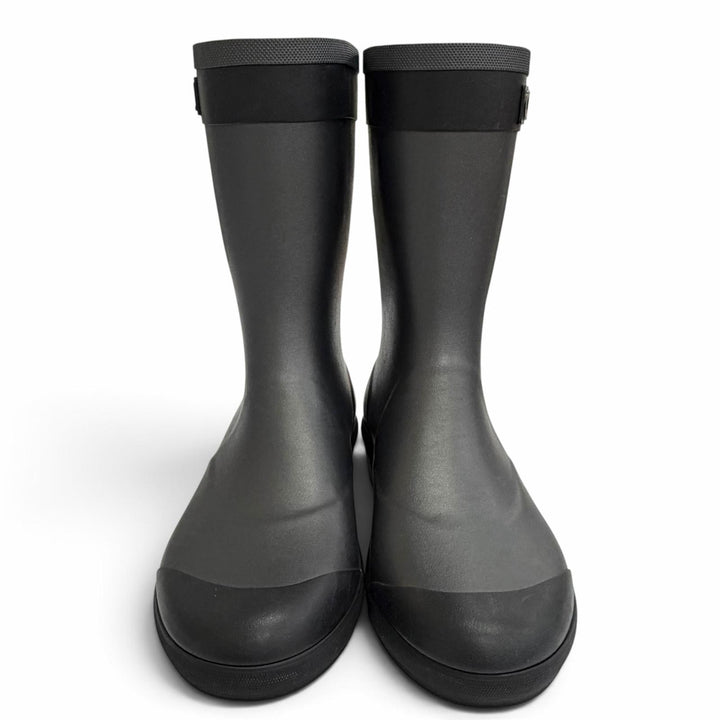 Great CHANEL short boots COCO Mark Side Logo Rain Boots black rubber 37 G34881