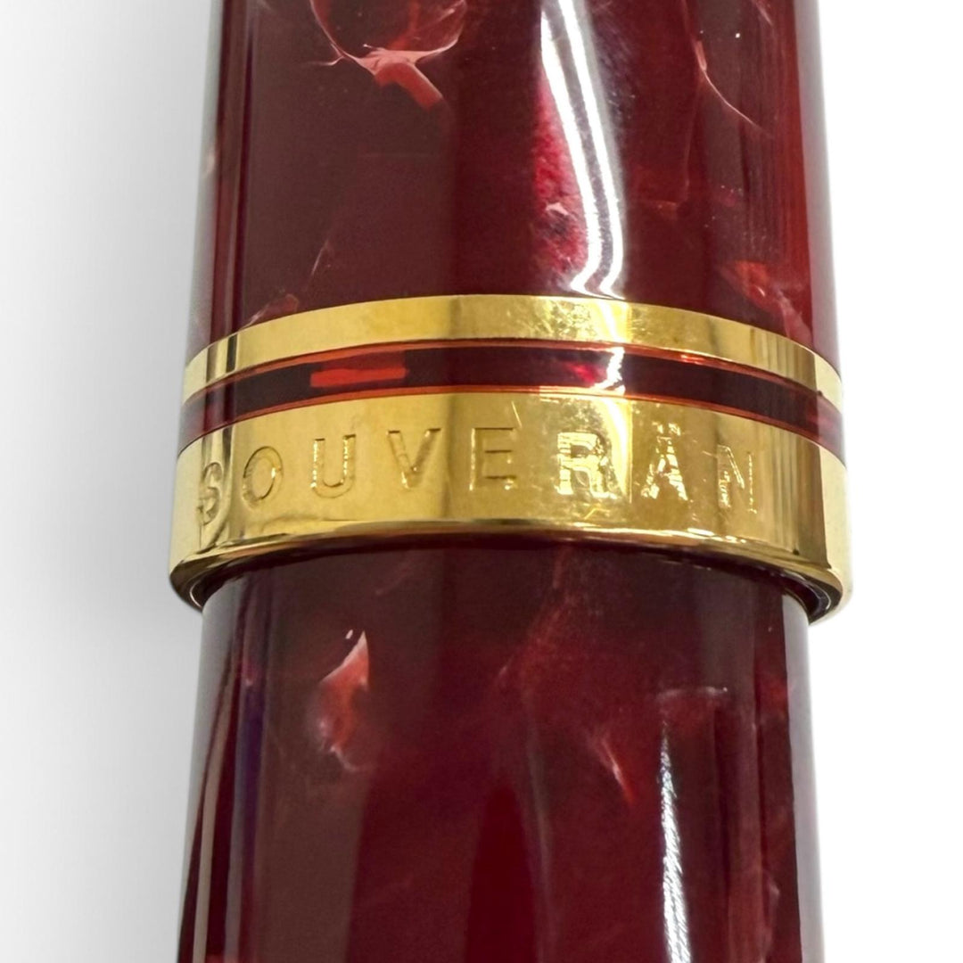 Excellent PERIKAN fountain pen M600 Souverän Cap, Inhalation type Ruby