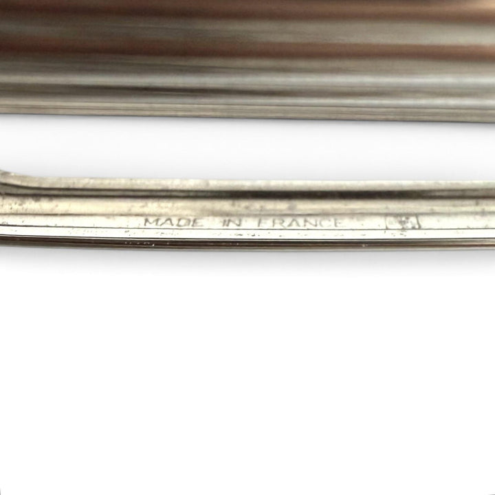 Excellent Cartier fountain pen Striped Pattern Silver 18K mens