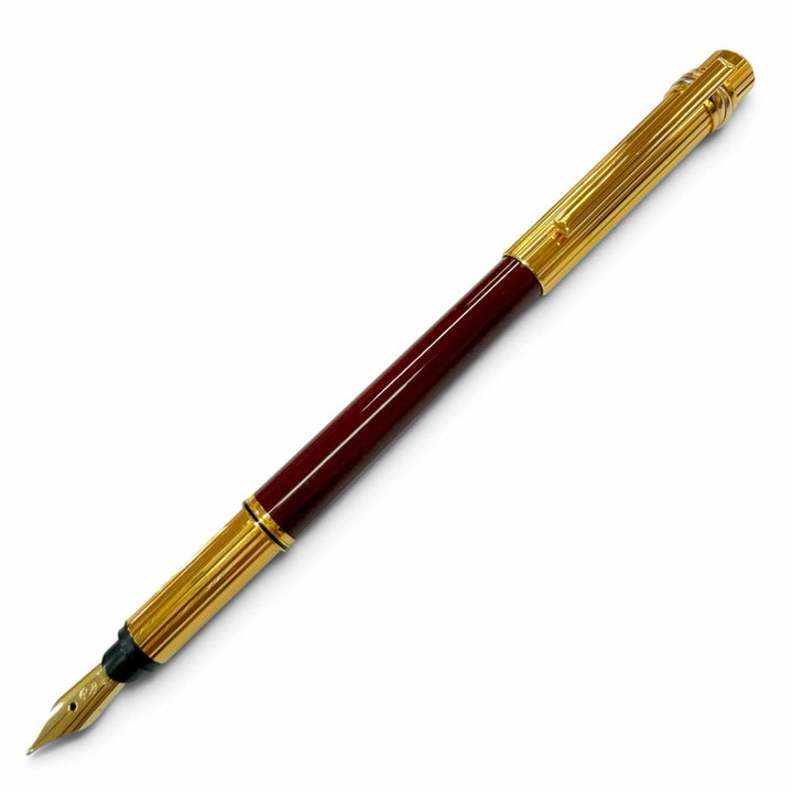 Excellent Cartier fountain pen Trinity Marble Pattern Bordeaux 18K mens
