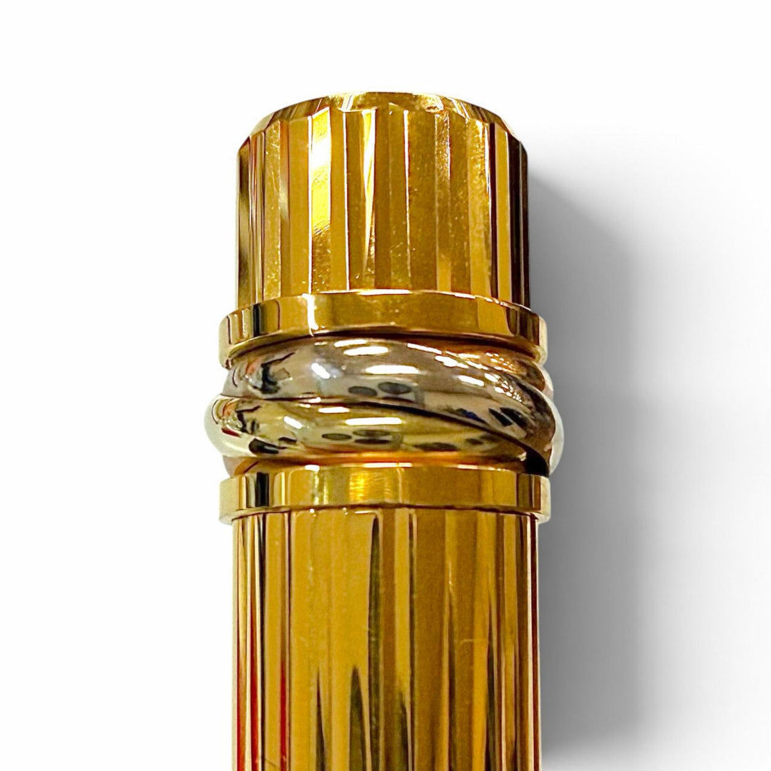 Excellent Cartier fountain pen Trinity Marble Pattern Bordeaux 18K mens