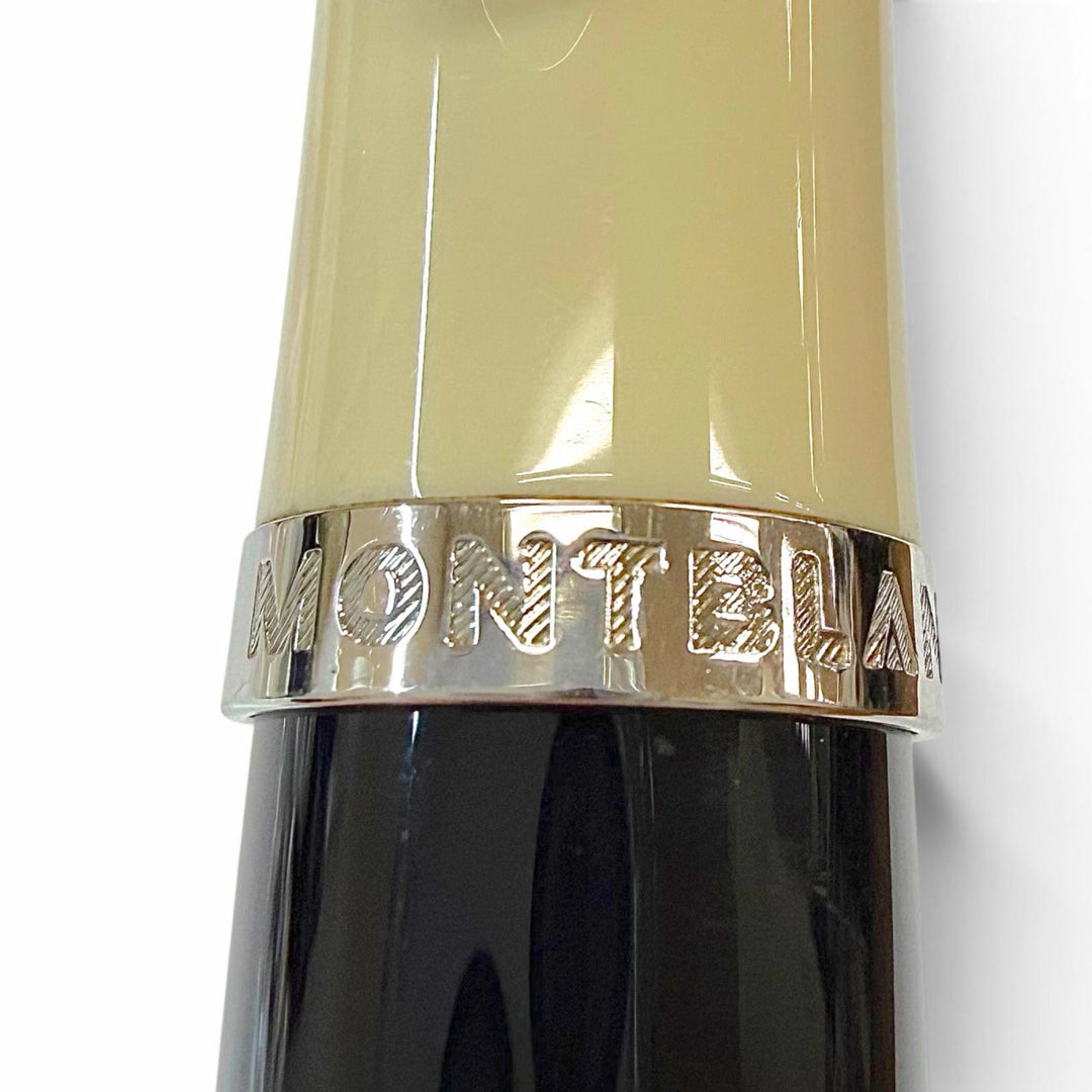 Great MONTBLANC Ballpoint pen Greta Garbo Special Edition white star white Pearl