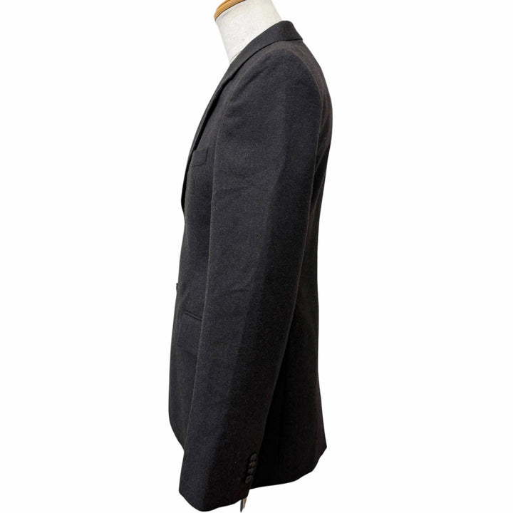 Discounted Pristine BALENCIAGA Chester coat All-over logo print on the lining Charcoal