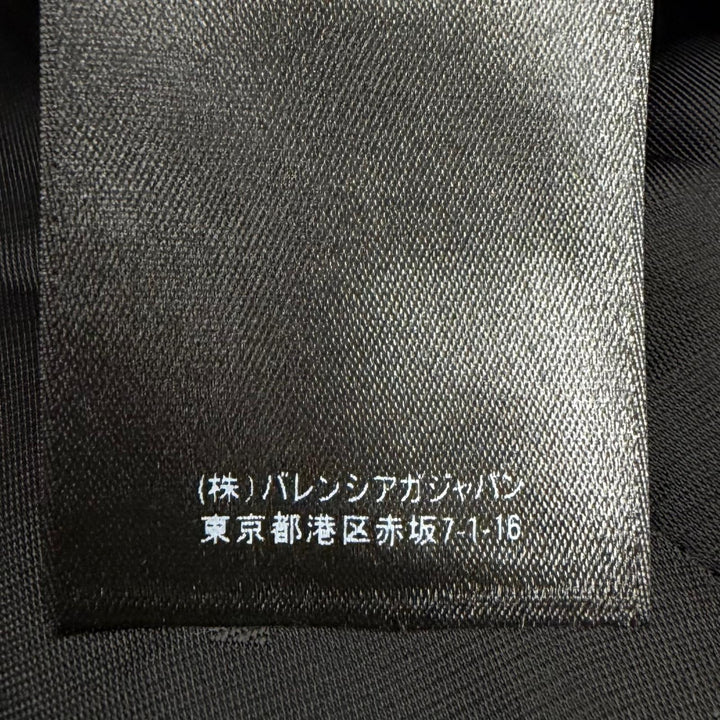 Discounted Pristine BALENCIAGA Chester coat All-over logo print on the lining Charcoal