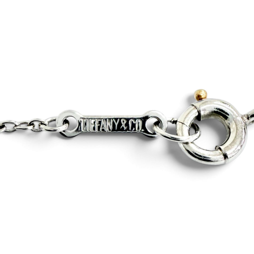 Great TIFFANY&Co. bracelet Visor yard bracelet 6P diamond Platinum PT950 67721